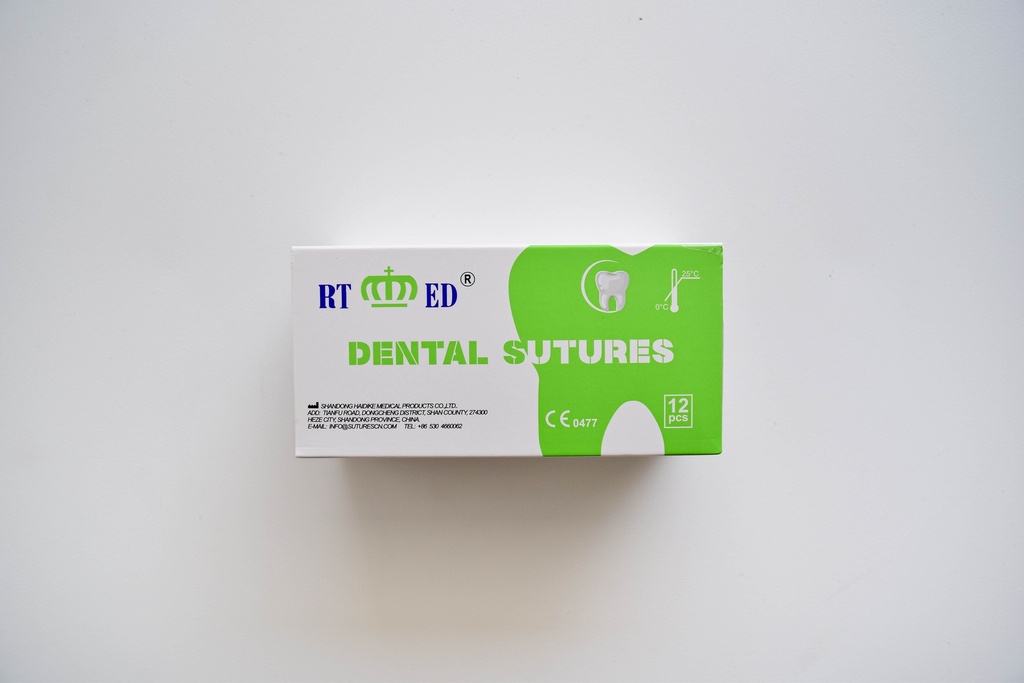 Pack de SUTURA DE NYLON 5/0.75cm LONGITUD- AGUJA 3/8 DE CÍRCULO Y 16mm LARGO x12