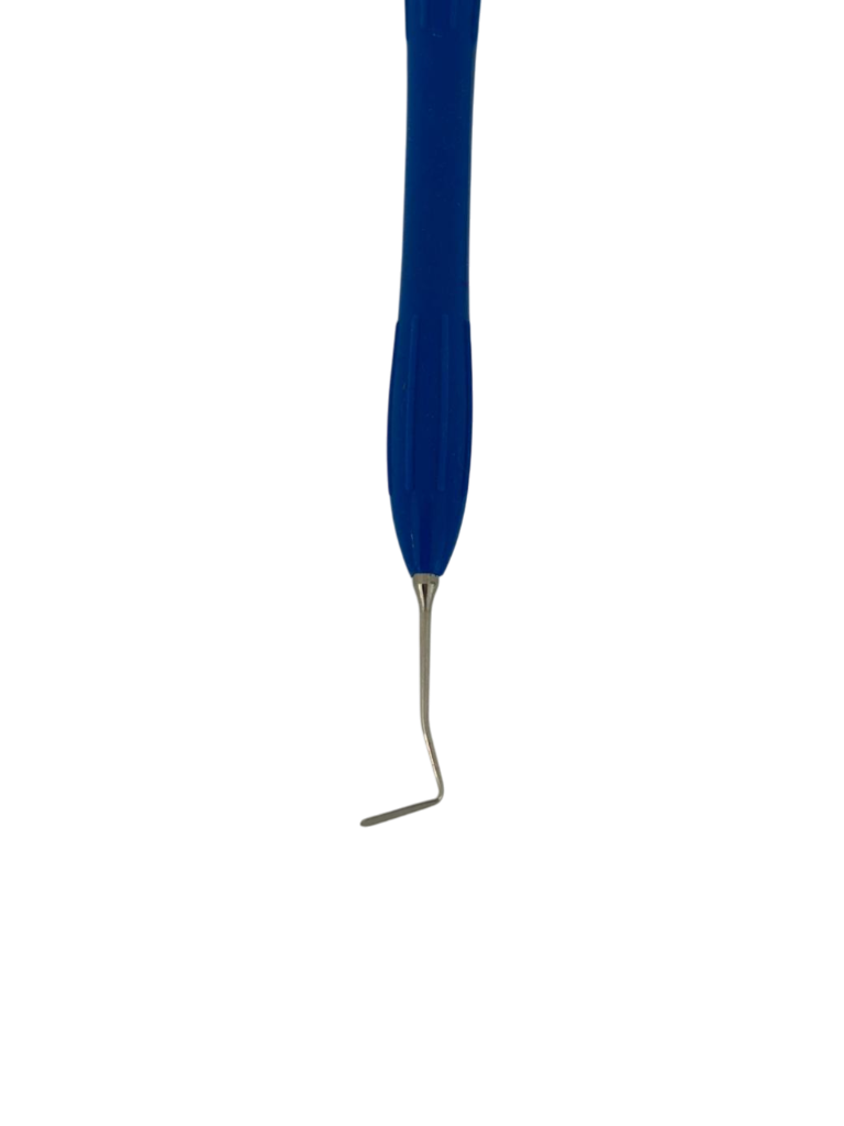 ESPÁTULA PARA COMPOSITE DE MANGO SILICONADO AZUL