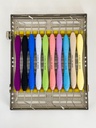 KIT DE 10 ESPATULAS CON CASETE METALICO
