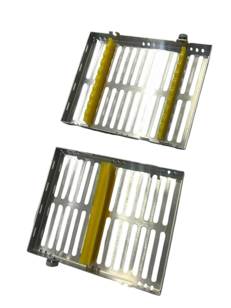 CASETE METALICO PORTAINSTRUMENTOS 10PCS. AMARILLO