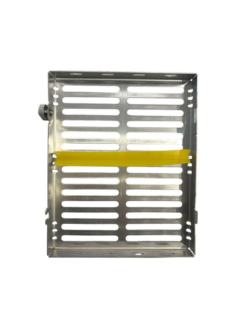 CASETE METALICO PORTAINSTRUMENTOS 10PCS. AMARILLO
