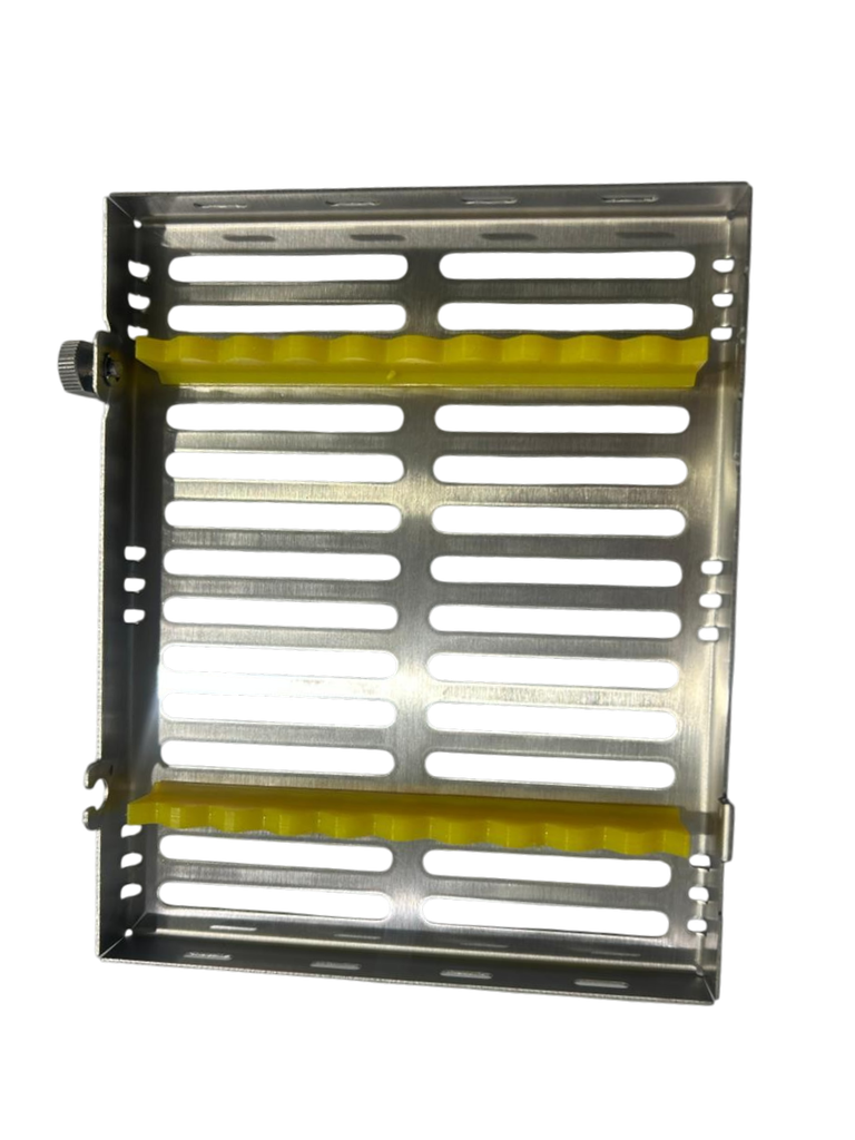 CASETE METALICO PORTAINSTRUMENTOS 10PCS. AMARILLO