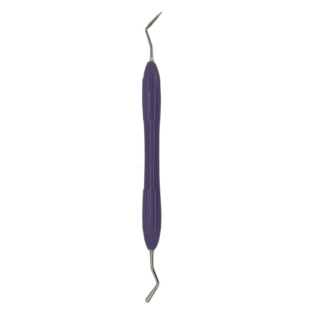 ESPÁTULA PARA COMPOSITE DE MANGO SILICONADO MORADO