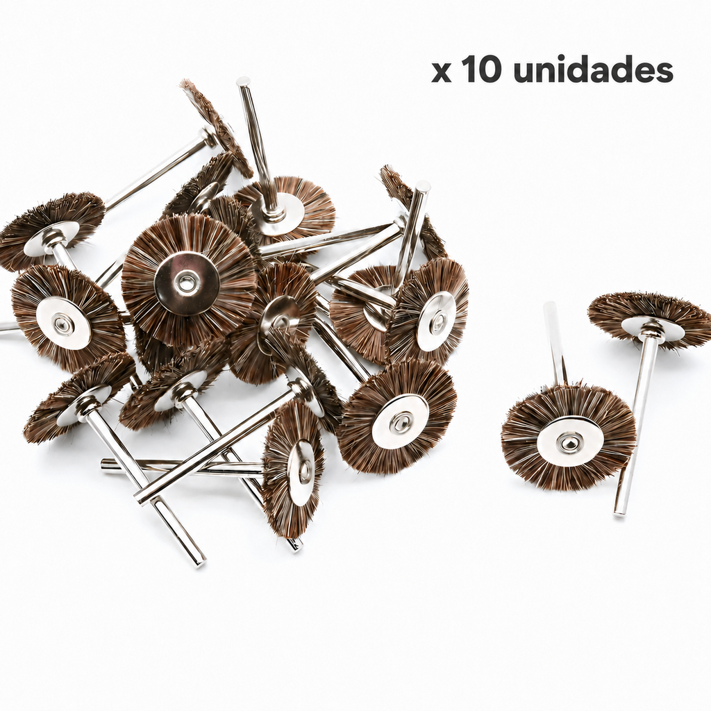 ANILLO DE PELO OSCURO PARA PROTESIS DENTAL x 10 uds