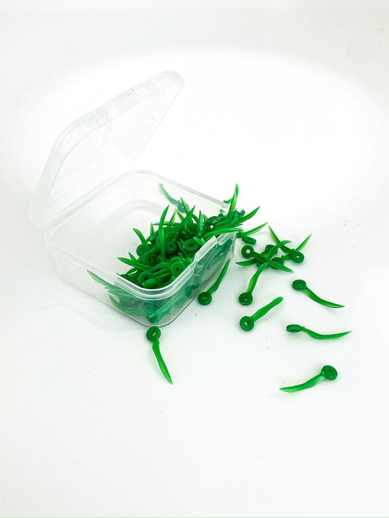 CUÑAS PLASTICAS VERDES (100 UNIDADES)