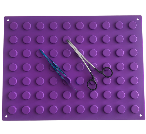 [11/051C] COMPRESA IMANTADA DE SILICONA VIOLETA CHICA (30X20)