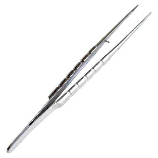 [17/4033-2] PINZA MICROQUIRURGICA DE MANO IZQUIERDA GRIS